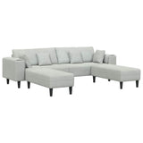 Sofa with Cushion 3 pcs Light Grey Velvet 3335172