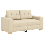 ZNTS Cream Loveseat Sofa - 120 cm Fabric 4105075