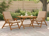 High Back Chair Cushion GEMERT 2 pcs 100% Polyester Sand 946047