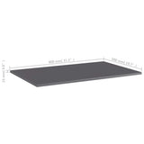 805360 Bookshelf Boards 4 pcs High Gloss Grey 80x50x1,5 cm Engineered Wood