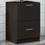 Sink Cabinet Black 40x37x59 cm Engineered Wood 848102