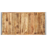 Dining Table 160x80x75 cm Solid Rough Mango Wood 321563