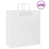 Paper Bags 50 pcs with Handles White 45x17x48 cm 4101835