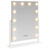LED Vanity Mirror White 44 x 10 x 53 cm Glass and Steel 42020525