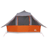 Tipi Tent with Roof Grey and Orange 364 x 281 x 257 cm Taffeta 42000974