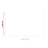 Fireplace Glass Plate Rectangular 100x60 cm 324130
