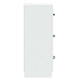 Drawer Cabinet White 33 x 34.5 x 87 cm Engineered Wood 895765