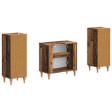 2 Piece Bathroom Cabinet Set ALKMAAR Old Wood Engineered Wood 3417997