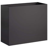 Garden Planter 2 pcs Black 50 x 20 x 40 cm Cold-rolled Steel 8005443