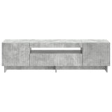 LED TV Cabinet Concrete Grey Engineered Wood 896028