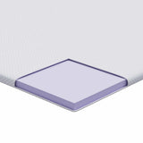 Mattress Topper White 100 x 200 x 3.5 cm Jaquard Fabric 4106213