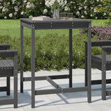 Garden Table Grey 82.5x82.5x110 cm Solid Wood Pine 824083