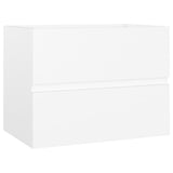 Sink Cabinet with Built-in Basin White Engineered Wood 3071630