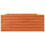 Garden Planter Wax Brown 60x60x23 cm Solid Wood Pine 847190