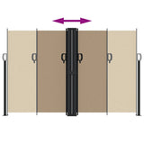 Retractable Side Awning Taupe 160x600 cm 4004634
