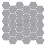 Hexagon Tile 20 pcs Grey 30 x 30 cm Polyurethane and PET 42046229
