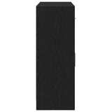 Sideboard Black Oak 91x28x75 cm Engineered Wood 862447