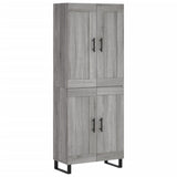 Highboard Grey Sonoma 69.5x34x180 cm Engineered Wood 3199711
