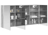 Bathroom Mirror Cabinet Grey Sonoma 103.5 x 15.5 x 70 cm 889276