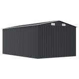 Garden Shed Anthracite Galvanised Steel Large Garden Shed 143346
