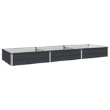 Raised Garden Bed Anthracite 240 x 80 x 24 cm Galvanised Steel 8006488