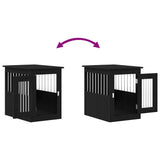 Dog Crate Furniture Black Oak 45x62x59 cm Engineered Wood 862174
