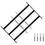 Security Grille for Windows with 3 Crossbars 3 pcs 43-74 cm 42031285