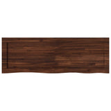 Live Edge Table Top 140 x 40 x 3.5 cm Rectangular Dark Brown 938464