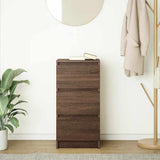 Sideboard Brown Oak 37.5x35x76 cm Engineered Wood 861730