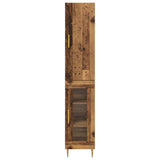 Highboard 2 pcs Old Wood Engineered Wood 3415665