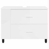 Bathroom Vanity Unit High Gloss White 80 x 35 x 60 cm 889389