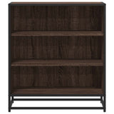 Sideboard Brown Oak 68x35x76 cm Engineered Wood and Metal 848978