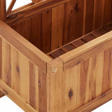 316541 Garden Raised Bed with Trellis Solid Acacia Wood