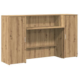 Reception Desk Artisan Oak 180x50x103.5 cm Engineered Wood 3324213