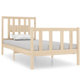 Bed Frame without Mattress Solid Wood 90x190 cm Single Single 3104093