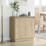 LED Sideboard for Sonoma Oak 71 x 34.5 x 75 cm Engineered Wood 869644