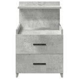 Bedside Cabinets 2 pcs with 2 Drawers Concrete Grey 40x36.5x62 cm 858639