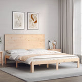 Bed Frame without Mattress King Size Solid Wood Pine 3193666