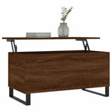 Coffee Table Brown Oak 90x44.5x45 cm Engineered Wood 830987