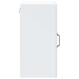 Kitchen Wall Cabinet with Glass Door Lucca High Gloss White 853769