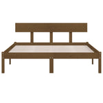 Bed Frame without Mattress Honey Brown Solid Wood 120x200 cm 810145