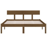 Bed Frame without Mattress Honey Brown Solid Wood 120x200 cm 810145
