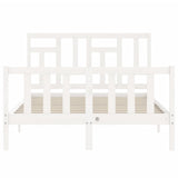 Bed Frame without Mattress White 120x200 cm Solid Wood Pine 3193137