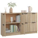 Sideboards 2 pcs Sonoma Oak 60x30x70 cm Engineered Wood 3115806