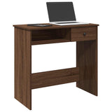 Desk Brown Oak 80x40x75 cm Engineered Wood 860478