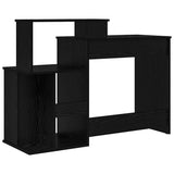 Desk with Drawer Black Oak 120.5 x 44 x 88.5 cm Engineered Wood 869475