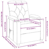 Recliner Chair Wine Red Fabric 339105