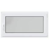 Basement Window RISOR 110 x 50 cm PVC and Glass White 42047255