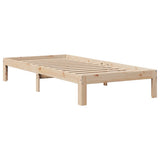 Bookcase Bed without Mattress 75x190 cm Small Single Solid Wood Pine 3322534