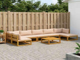 Sofa Set 8 pcs Natural Solid Acacia Wood 3417306